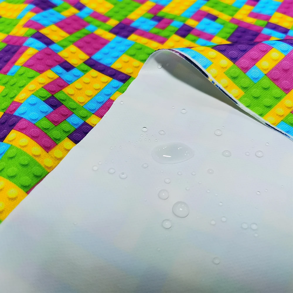 DEC Wholesale Waterproof Fabric For Cloth Diapers Waterproof Print PUL Minky Fabric Solid Plain Cloth Diaper Fabric