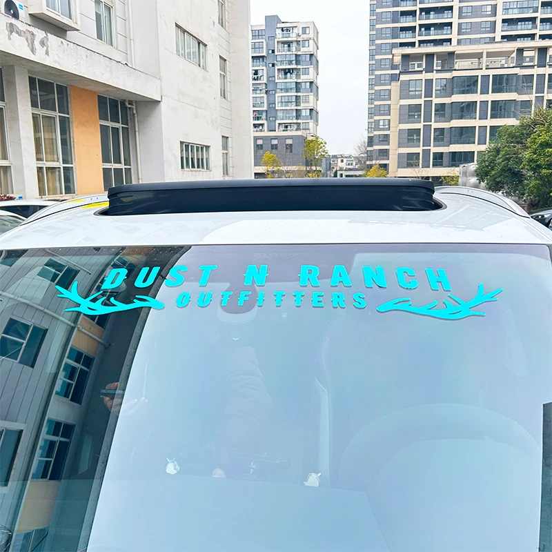 Waterproof Business Logo Die Cut Transfer Sticker Custom Print Vehicle Car Chrome Windshield Stickers Large UV DTF Banner Decals