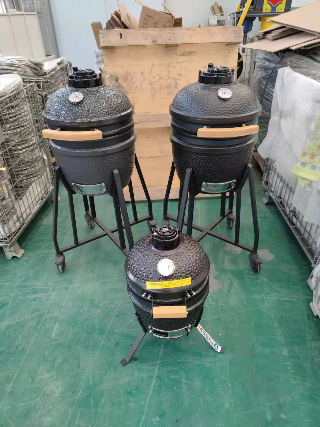 15inch MCD factory direct sales new iron metal accessories mini george foreman grill Ceramic Kamado grill used for party