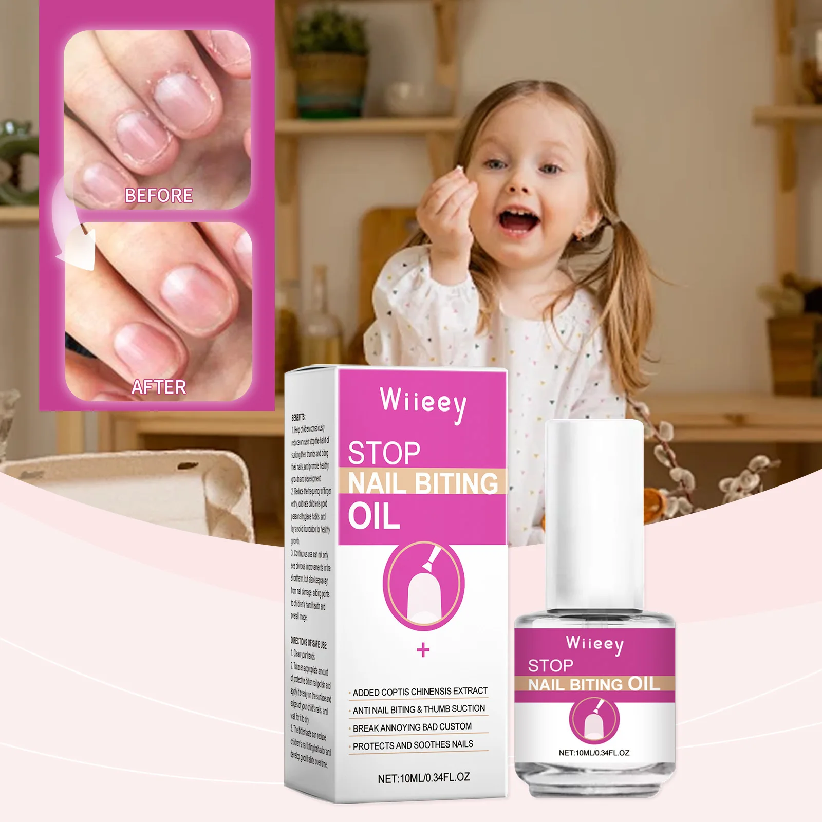 Anti Stop Nail Biting High Quality Natural Healthy Kids or Adults Nail Care Treatment Liquid Anti Biting Liquid