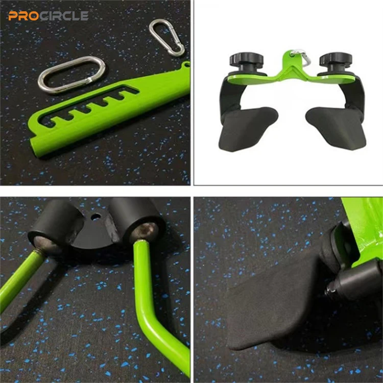 LA3022 Sport Accessories Safety Hot Sale High Low Pulley Pulldown Attachment Bar Black Mag Grip Handle Fitness Equipment For Gym