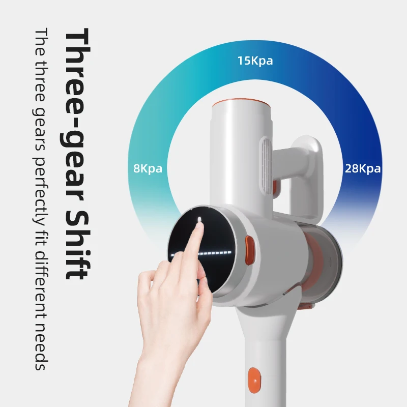 On-screen power display New handheld cordless vacuum cleaner with controllable gear stick vacuum