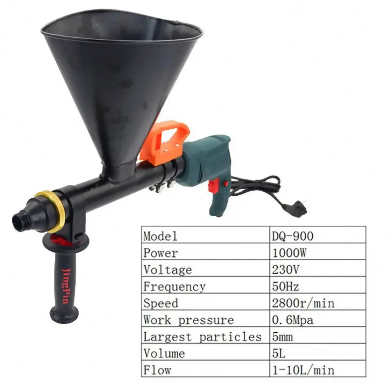 Electric Mortar Grouting Gun Portable Cement Caulking Gun Filling Grouting Machine for Tuck Pointing, Brick Work, Grouting