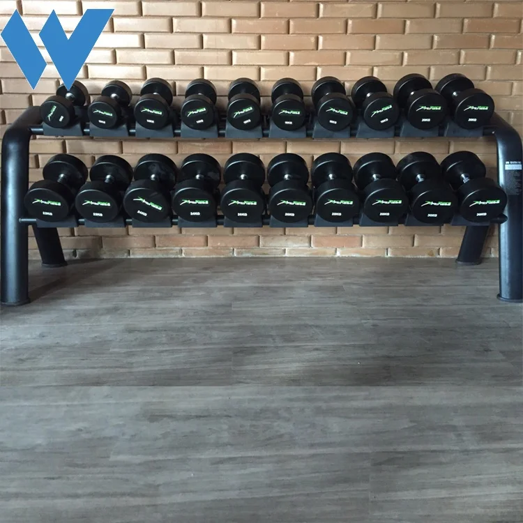 Commercial gym equipment dumbbell rack Fitness Gym Use 2 tiers dumbbell rack set
