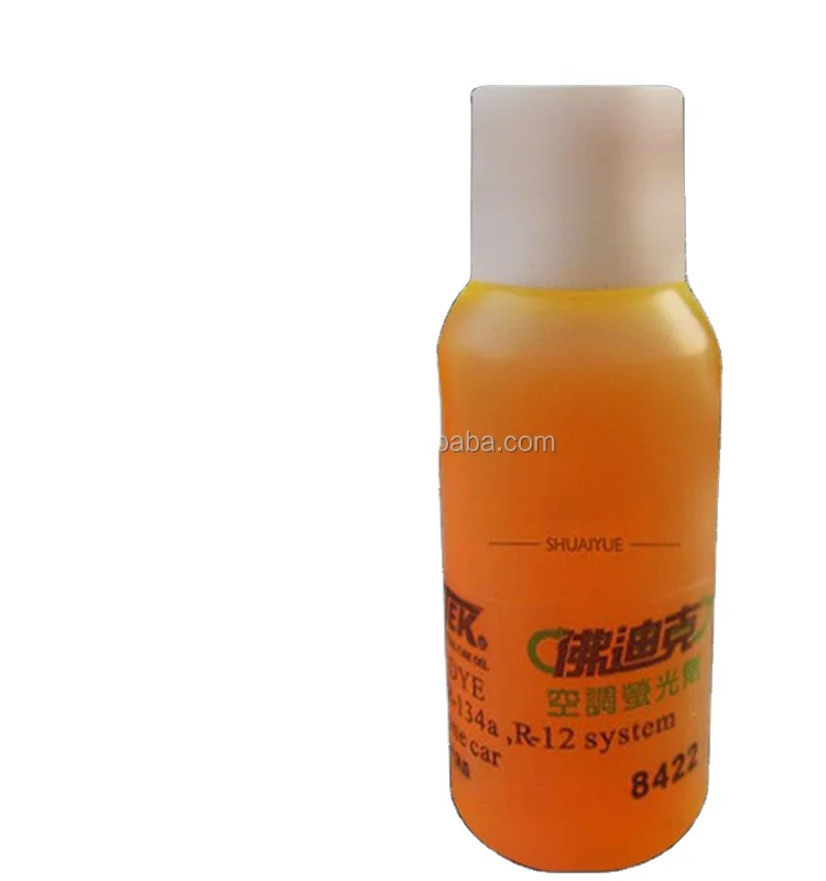 Автомобильный флуоресцентный агент, высокая концентрация R134a, система кондиционирования воздуха, проверка утечки, автомобильный замороженный трассировщик масла для автомобиля