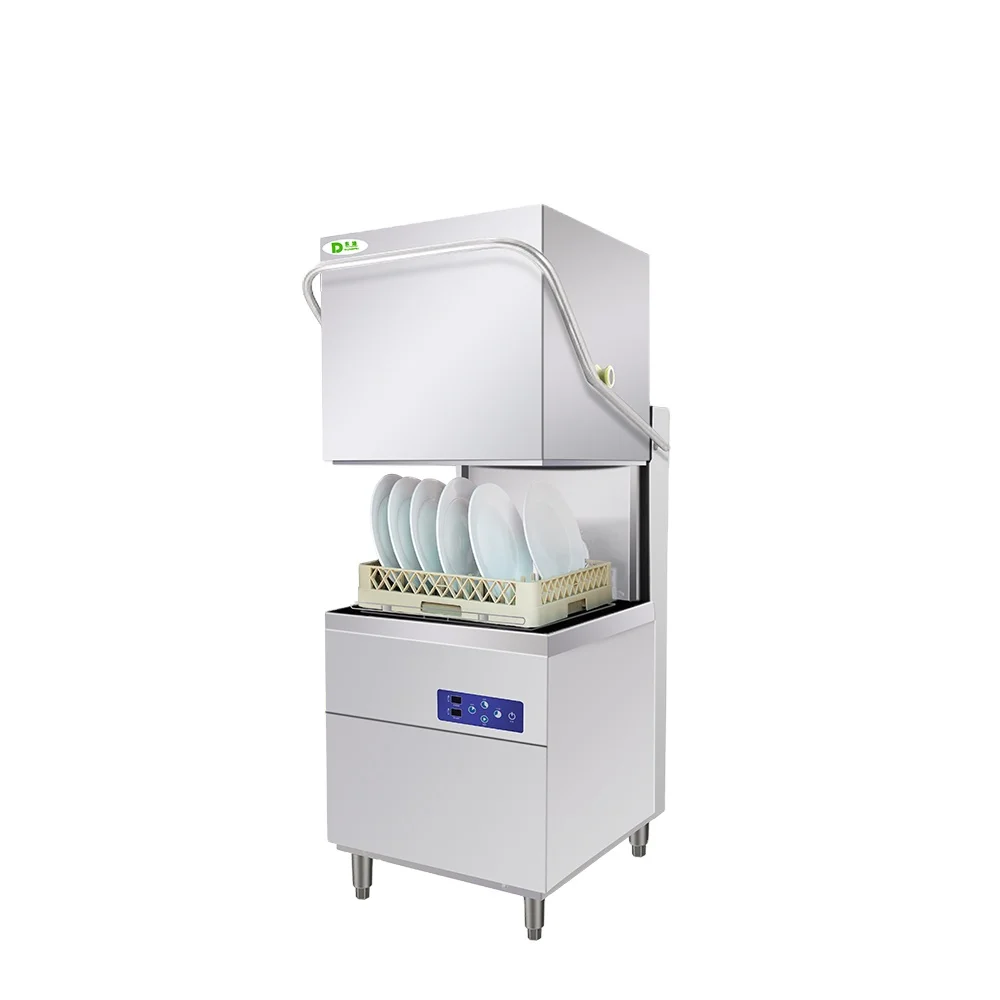 Hotel Professional Automatic Hood Type Imported Pump Restaurant Dishwasher