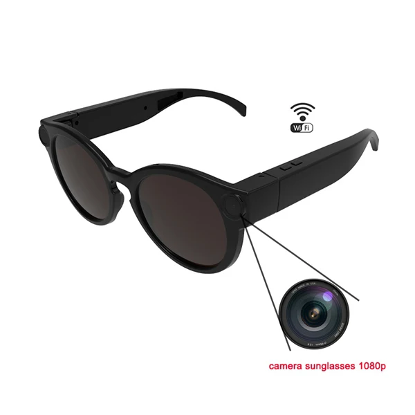 
1080p Wifi Micro Cameras HD Smart Video Recorder Camcorder Fashion Eyewear Camera Sunglasses with Polarized-lenses 