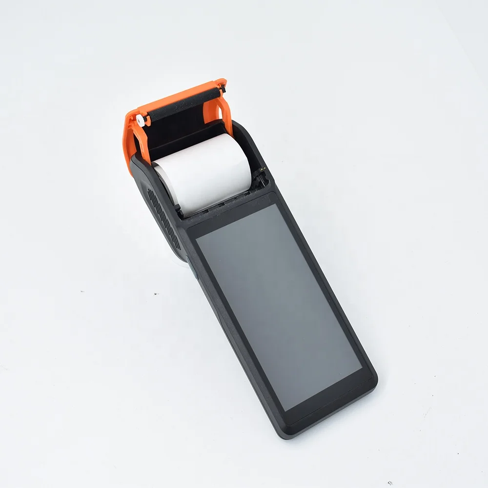 4G WiFi Android 11 Handheld POS PDA Terminal Device 58mm Thermal Printer Whit Barcode Scanner