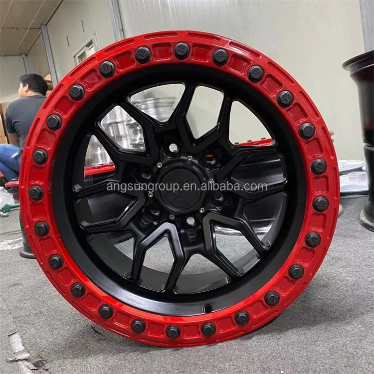 High quality new design custom made 17 to 26 inch mono block forged off-road 4x4 SUV  alloy wheel with beadlock