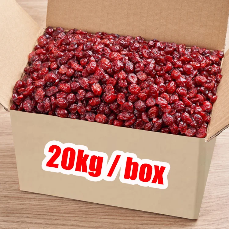 OEM wholesale whole box of sweet and sour dried cranberry fruit dried fruit  food preserved fruit