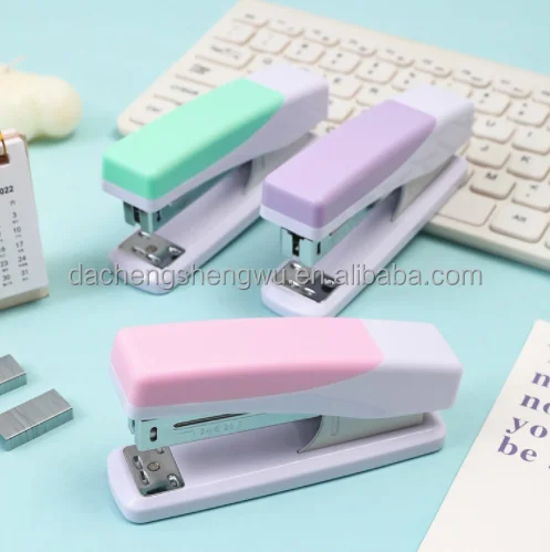 Custom office stationery manual mechanical paper stapler Small packaging stapler