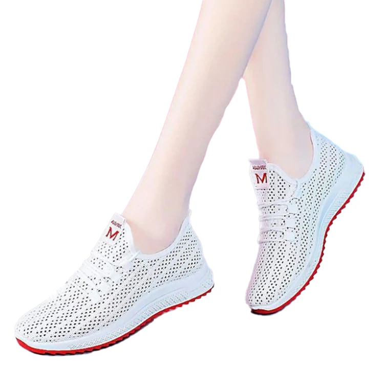  Factory Direct Sale Wholesale Cheap Price Sneakers Black Mesh Casual Running Ladies Shoes