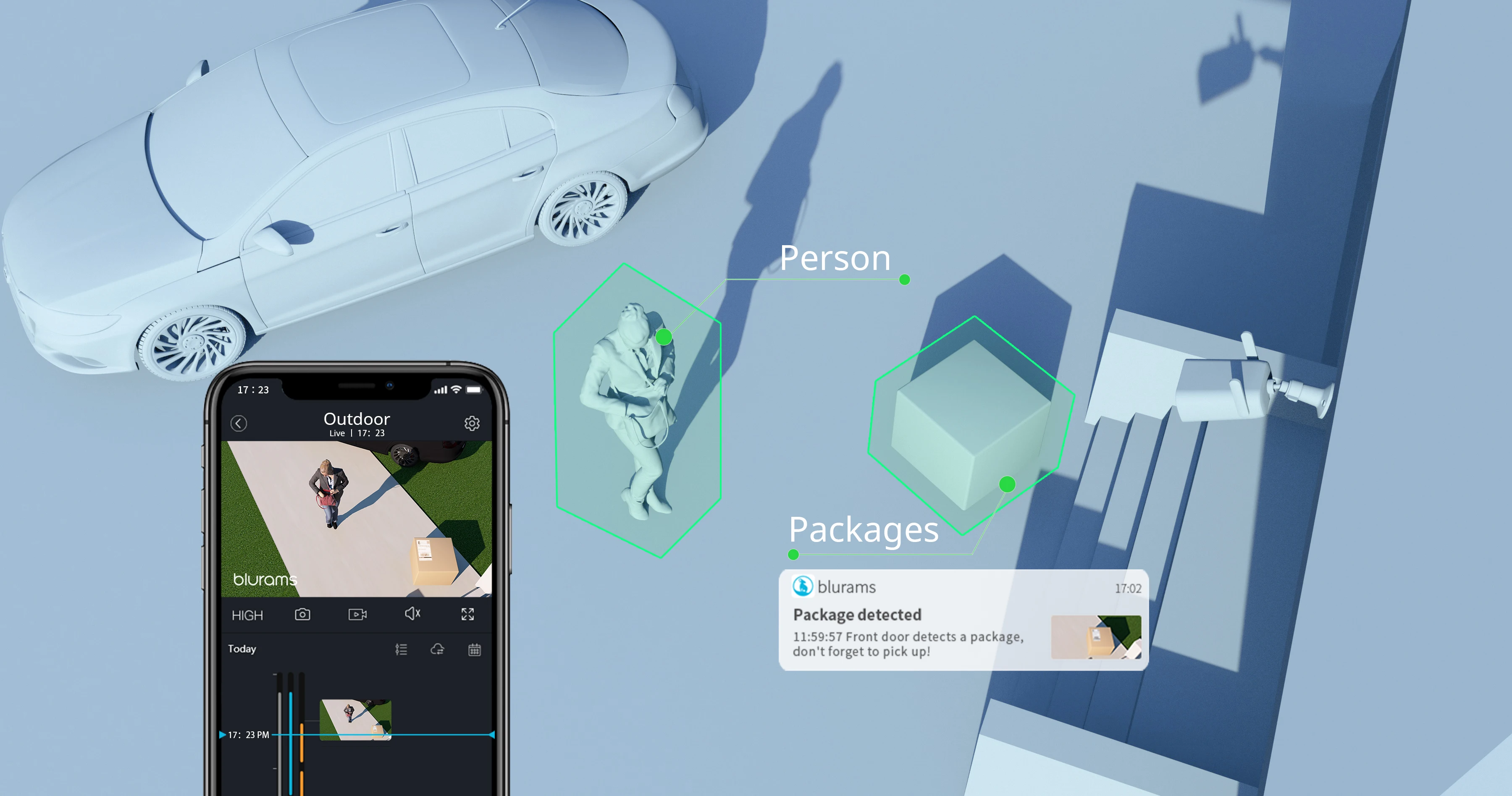 3mp Security WIFI Camera Outdoor Wireless IP Camera CCTV Network Surveillance Camera