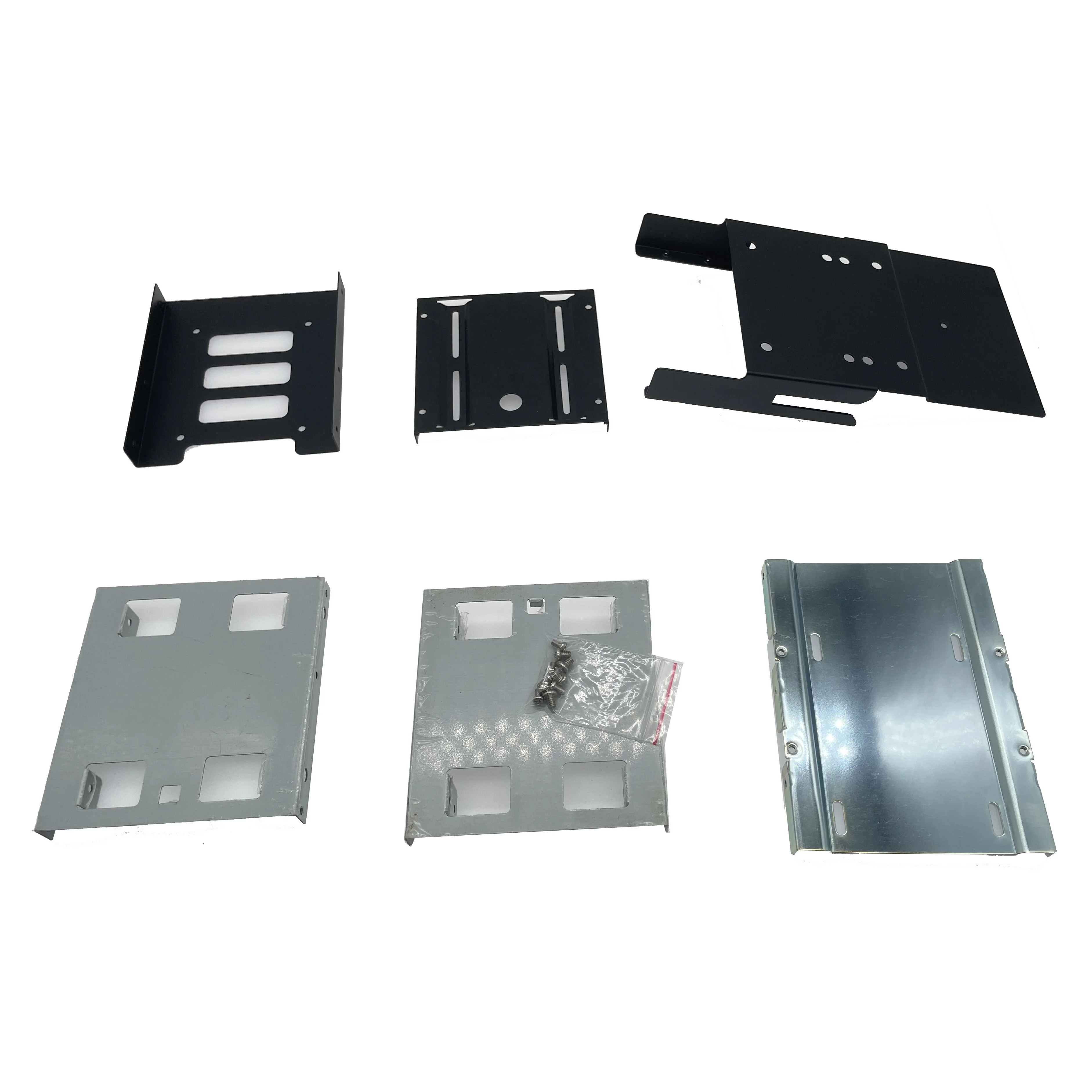 sheet metal stamping laser cutting bending powder coating HDD enclosure 2.5' to 3.5' HDD SSD bracket
