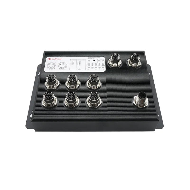 EN50155 M12 IP68 Gigabit 8 GE Ports Unmanaged Industrial PoE Ethernet Switch for Harsh Industrial Environment Railway