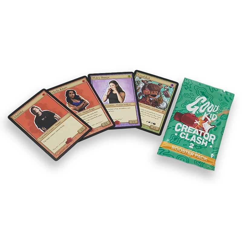 Free Sample Custom Printed Personalized Design And LOGO Booster Pack Holographic Sports Trading Card Panini Booster Box Trading