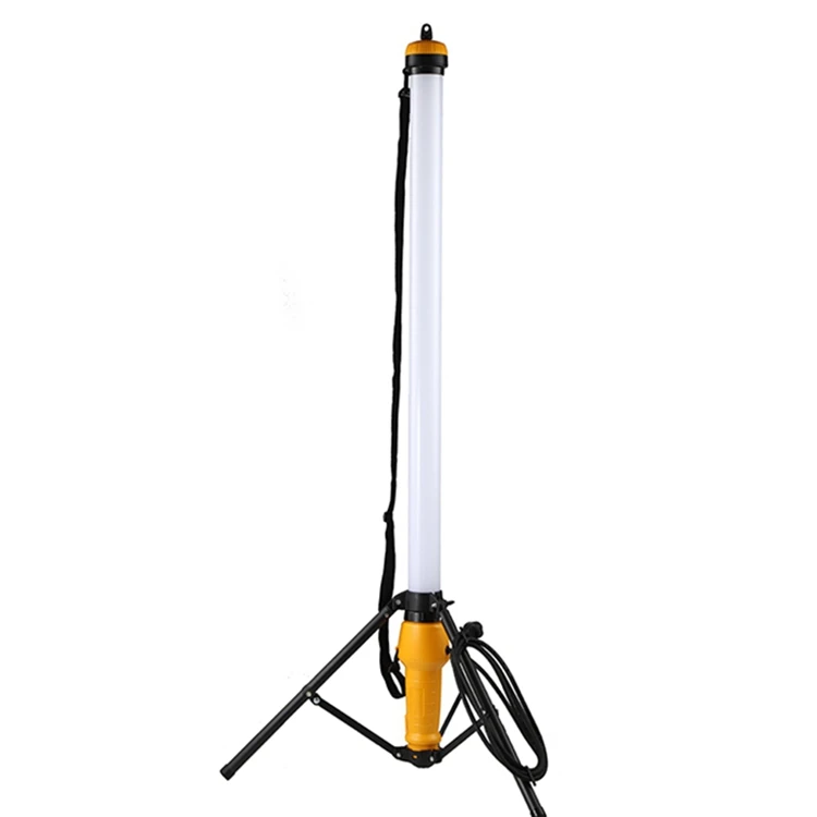 Outdoors Working Lights Tripod Work Led Fold Light With Two Power Socket
