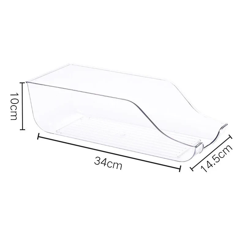 Upgrade Double-Layer Automatic Rolling Beverage Soda Can Storage Organizer Plastic Dispenser Bin For Refrigerator