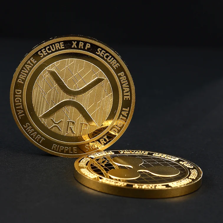
Manufacturer Crypto Ripple XRP alloy Coin Fine copper 1 ounce oz RippleCoin Custom Metal Coin Free Design OEM ODM Welcomed 