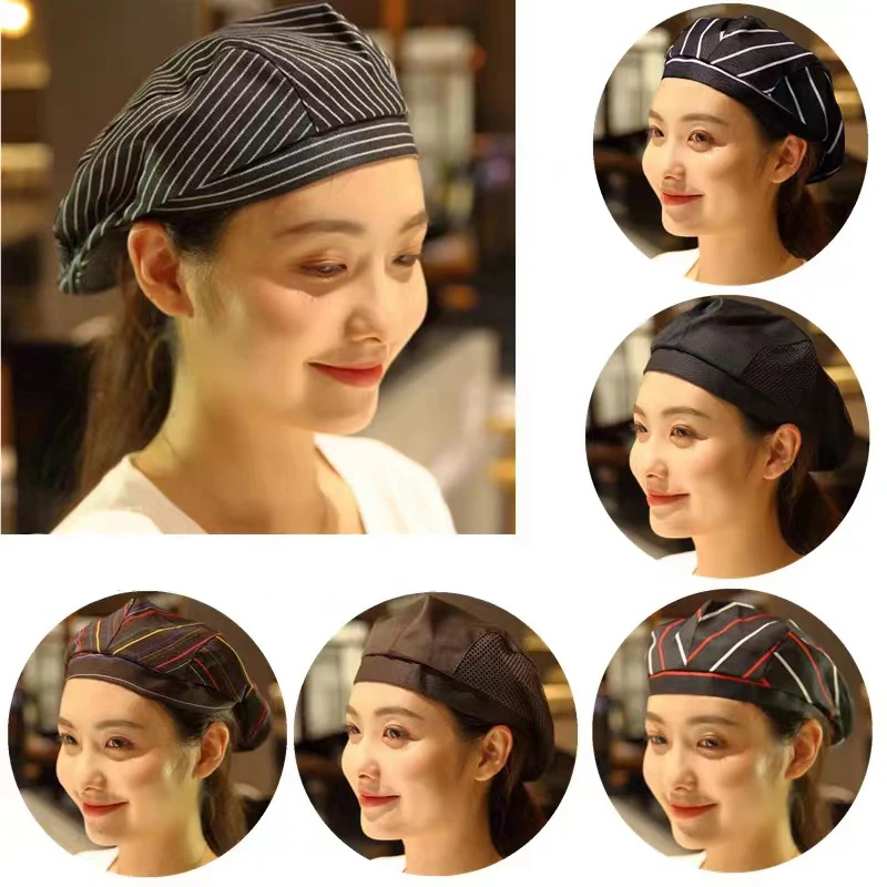 BSM508 New Year 2025 Goods Western Coffee Shop Restaurant Waiter Hat Hotel Worker Baker Cap Kitchen Cooking Hotel Chef Hats