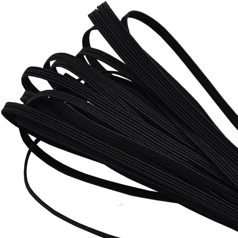 Good Quality Soft Elastic Cord Elastic Tape Webbing Wholesale Braided Flat Elastic Band