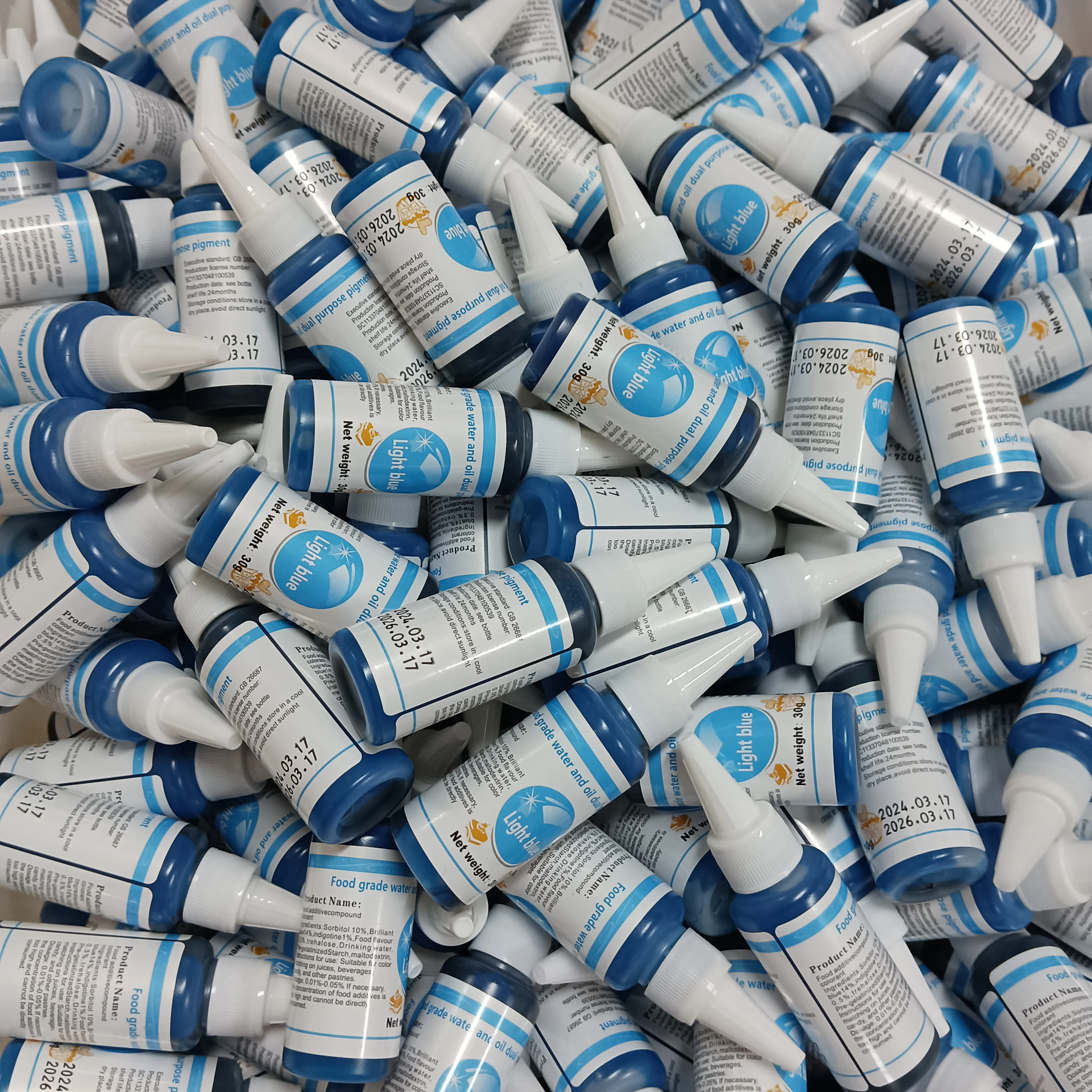 Factory Price Colorant 21 ColorsWholesale  Edible Food Coloring Gel Water Solubility Color For Cake Cookies 10ml 30g