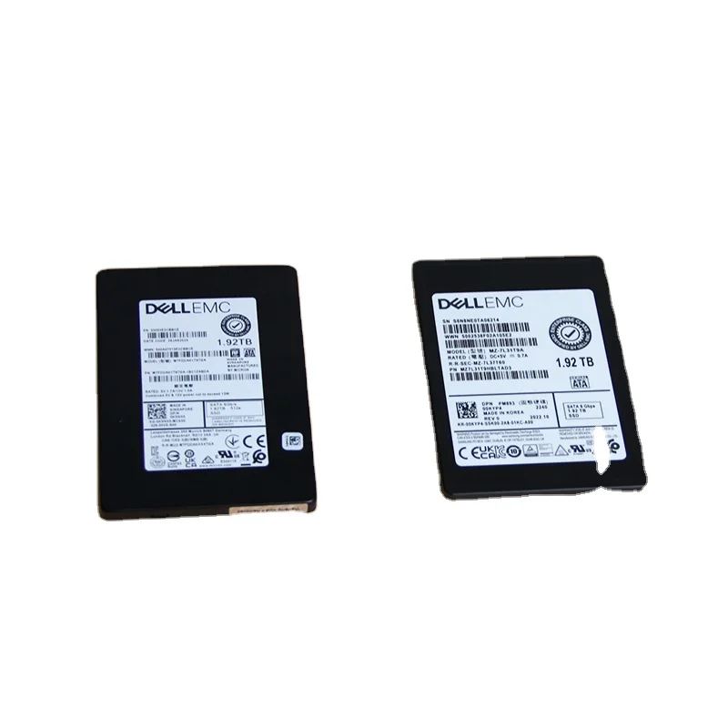 345-BEFC Dell 1.92TB SSD SATA Read Intensive 6Gbps 512e 2.5in Hot-Plug Dell Hard Drive