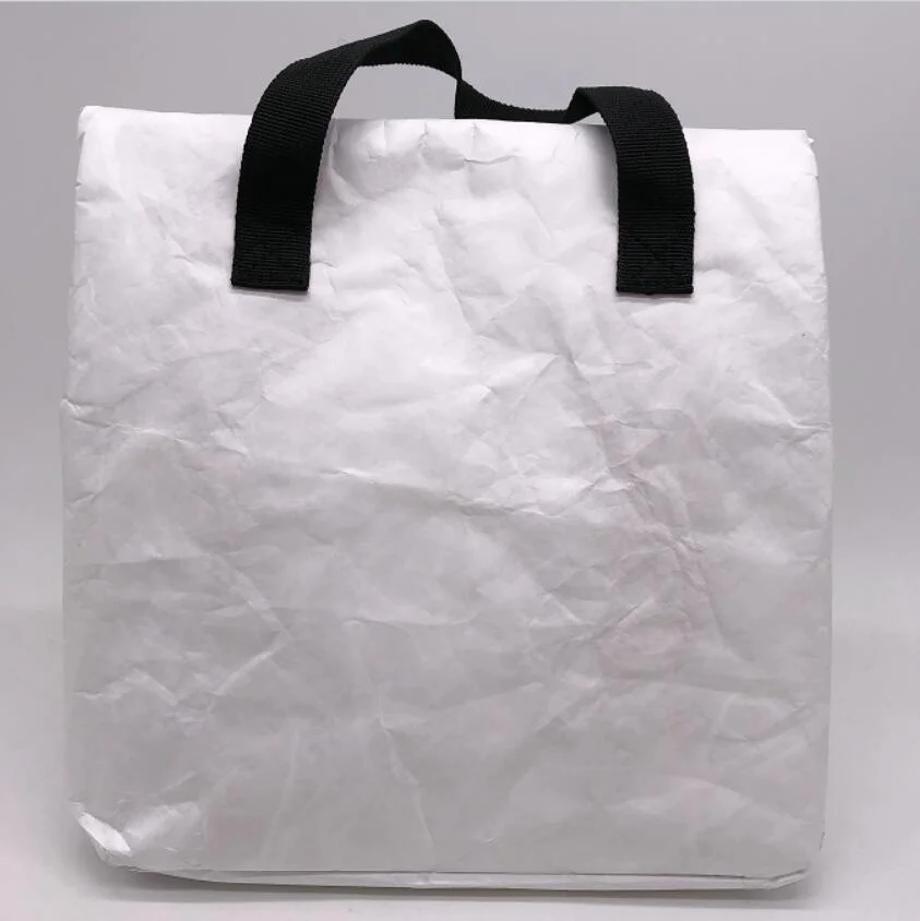 Kids and Women Reusable Waterproof Picnic Thermal Insulated Box Dupont Paper Tote Tyvek Cooler Lunch Bag