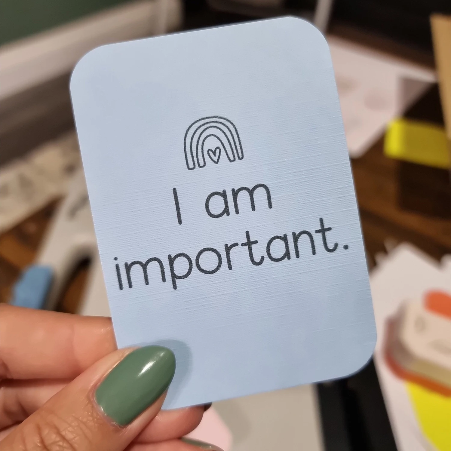 Affirmations for Kids Deck Mindfulness Gift Affirmation Cards for Kids Daily Gratitude Affirmation Cards With Wooden Stand