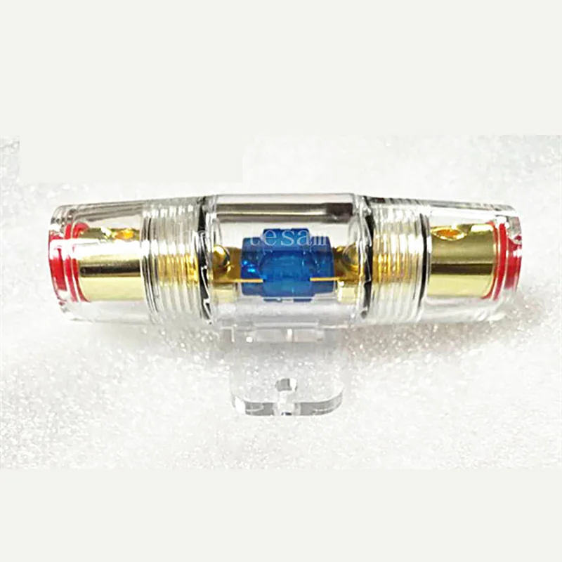 New Model Car Stereo 60A Tall Mini Blue Piece Car Accessories fuse holder box fuse holder car audio 4/8GA1IN1Out