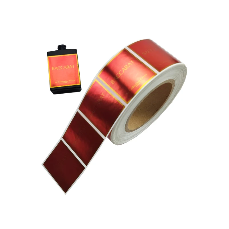 custom matte yellow laminate stickers square candle jar packaging label for perfume bottle