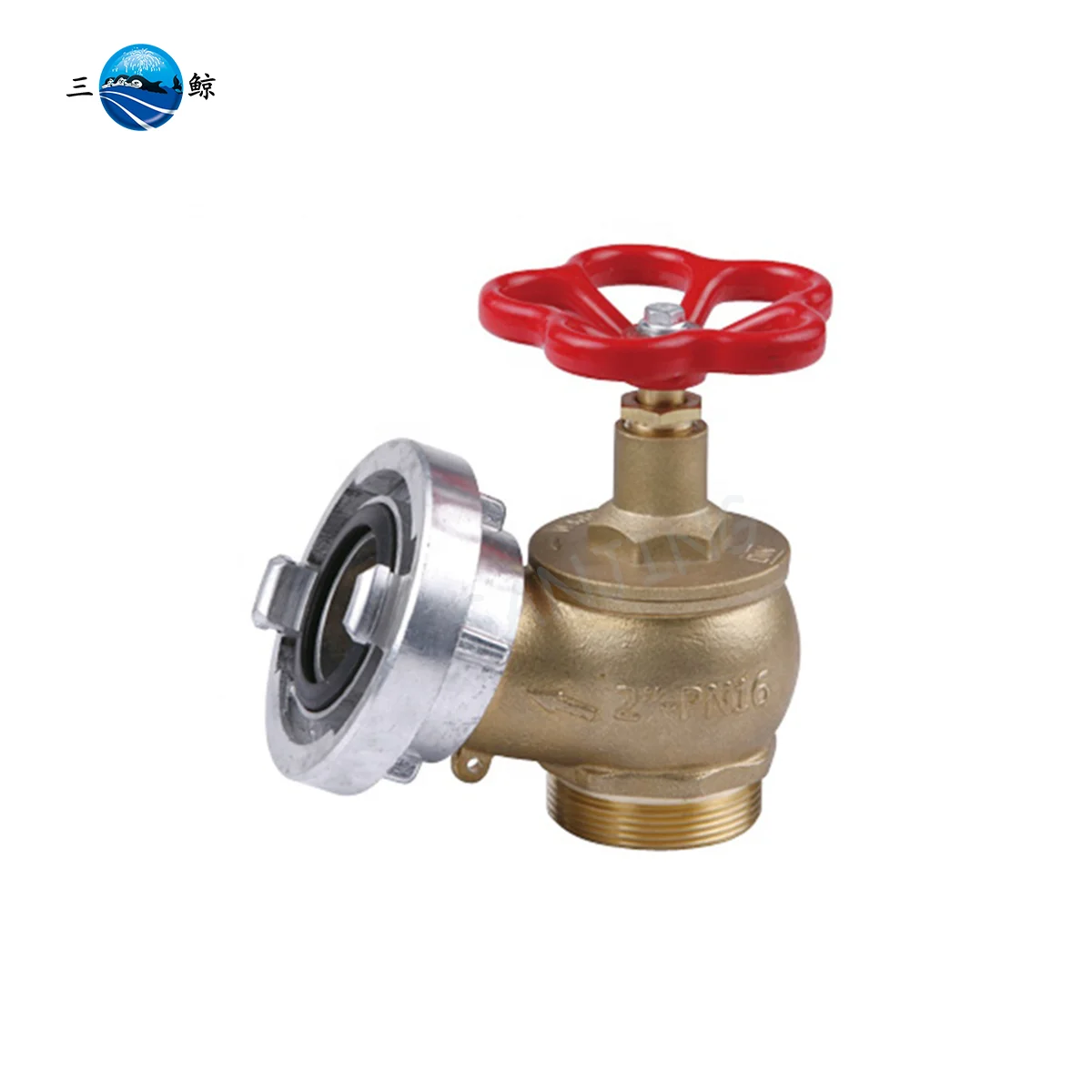 Factory Direct Sales Brass Storz Type Oblique Landing Valve For Fire Hose