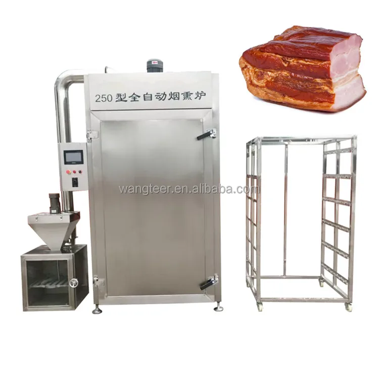 Industrial Electric Gas Beef Sausage Salmon Fish Meat cold Smoking Smoke Chicken Making Machine Smoker Oven