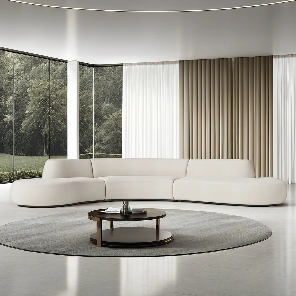 FERLY Luxury living Room Sofas Home Furniture American Style Large Sectional Sofa Free Form Combination Sofa