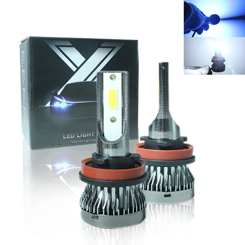 Mini M1S Fanless 8000LM 40W H1 Led Lights Bulb H11 9005 9006 880 H13 9004 H4 Car Lights H4 Led Lamp H7 12V Fog Light Led Bulb H4