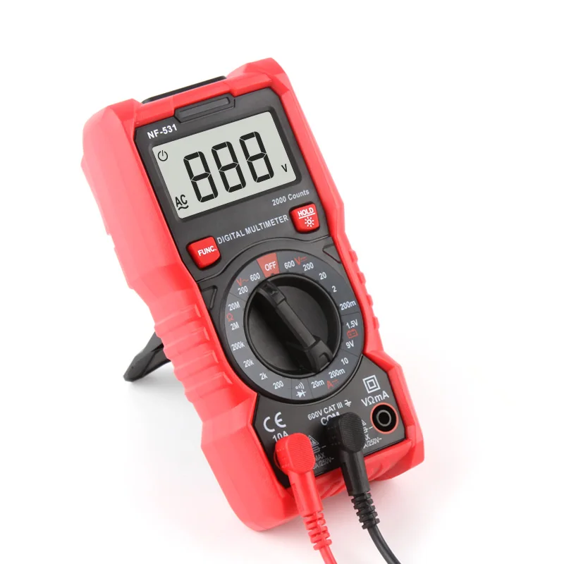 Пользовательский логотип NF-531 истинный RMS диод тест портативный цифровой ЖК-мультиметр