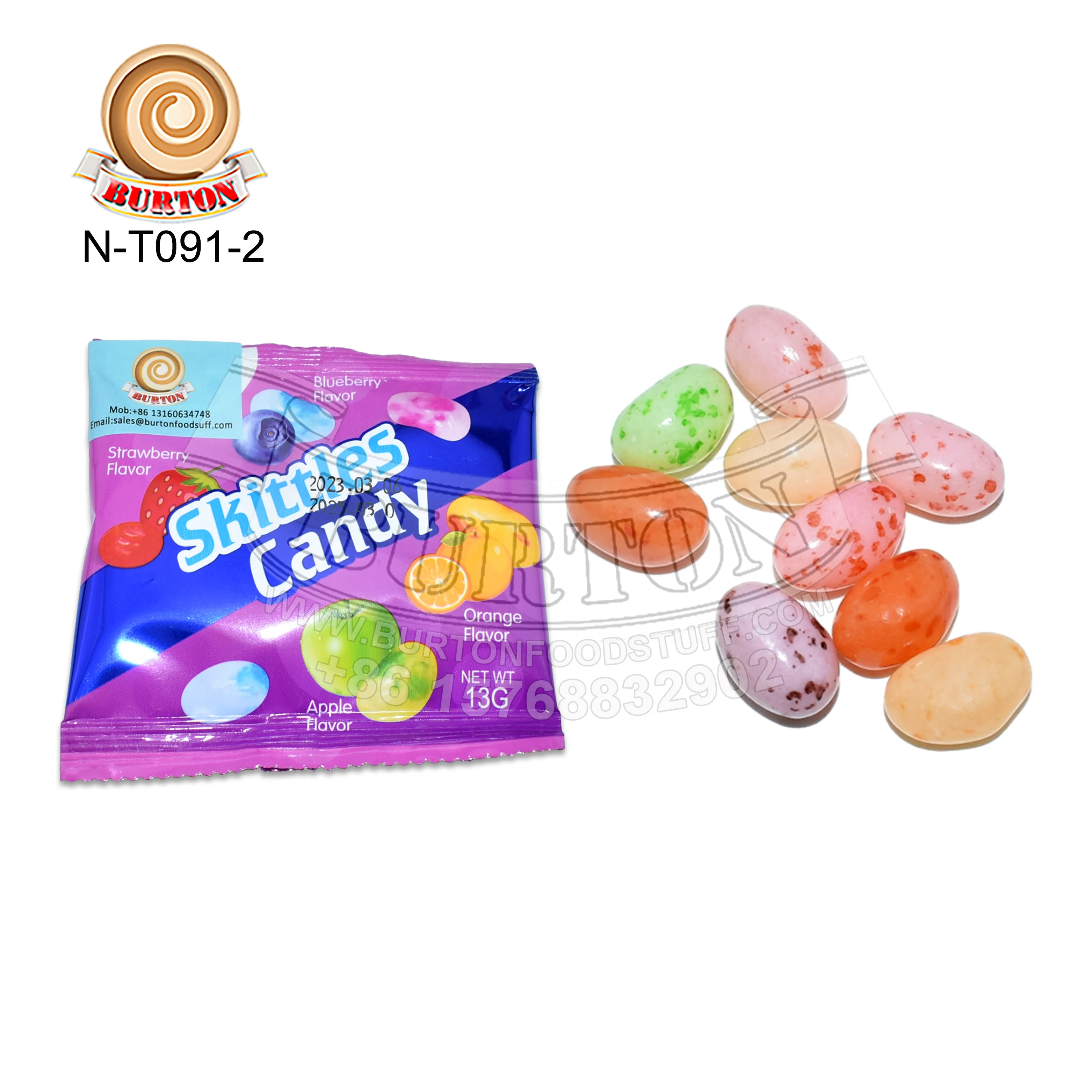 Оптовая продажа подвесная доска фруктовый вкус желейные бобы красочные мягкие конфеты