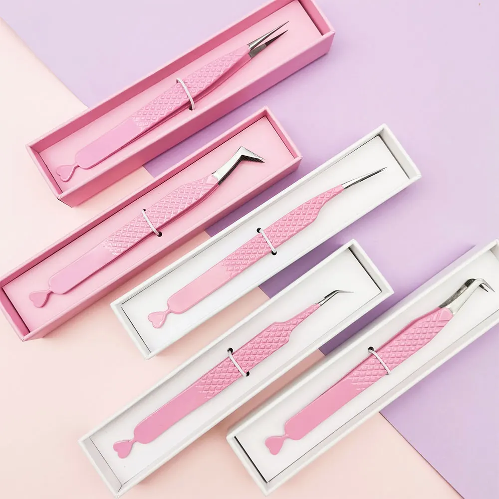 Fiber Tips Lash Tweezers Comfortable Feeling Vetus Volume Eyelash Tweezer for eyelash extension