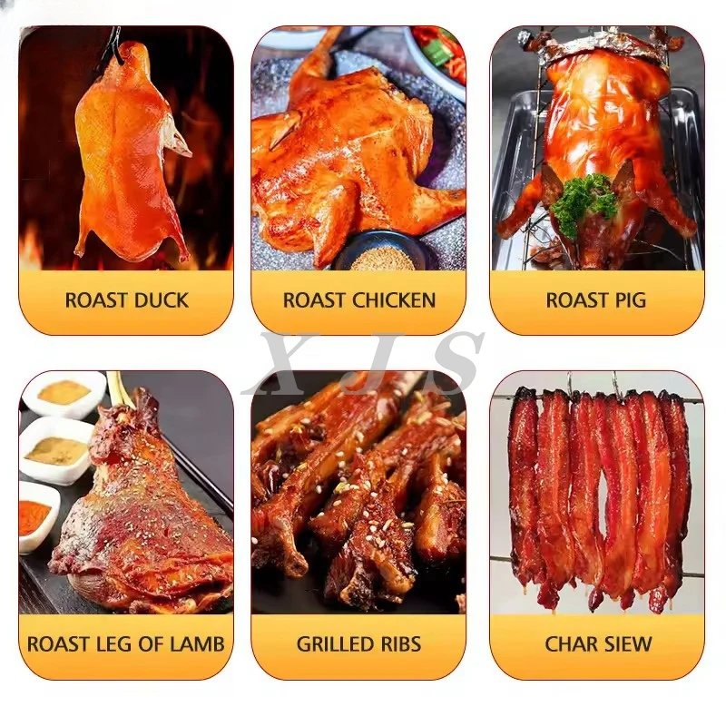 Hot Sale Commercial Gas Charcoal Grilled Meat Chicken Turkey Pork Pig Duck Rotating Roaster Oven
