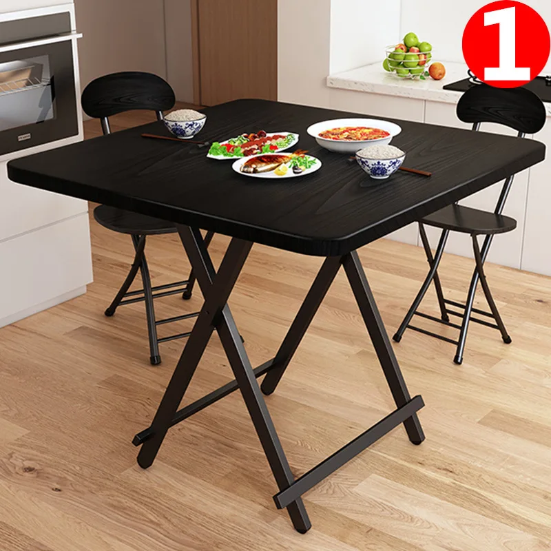 Outdoor portable folding table and chair home simple dining table casual fashion square table
