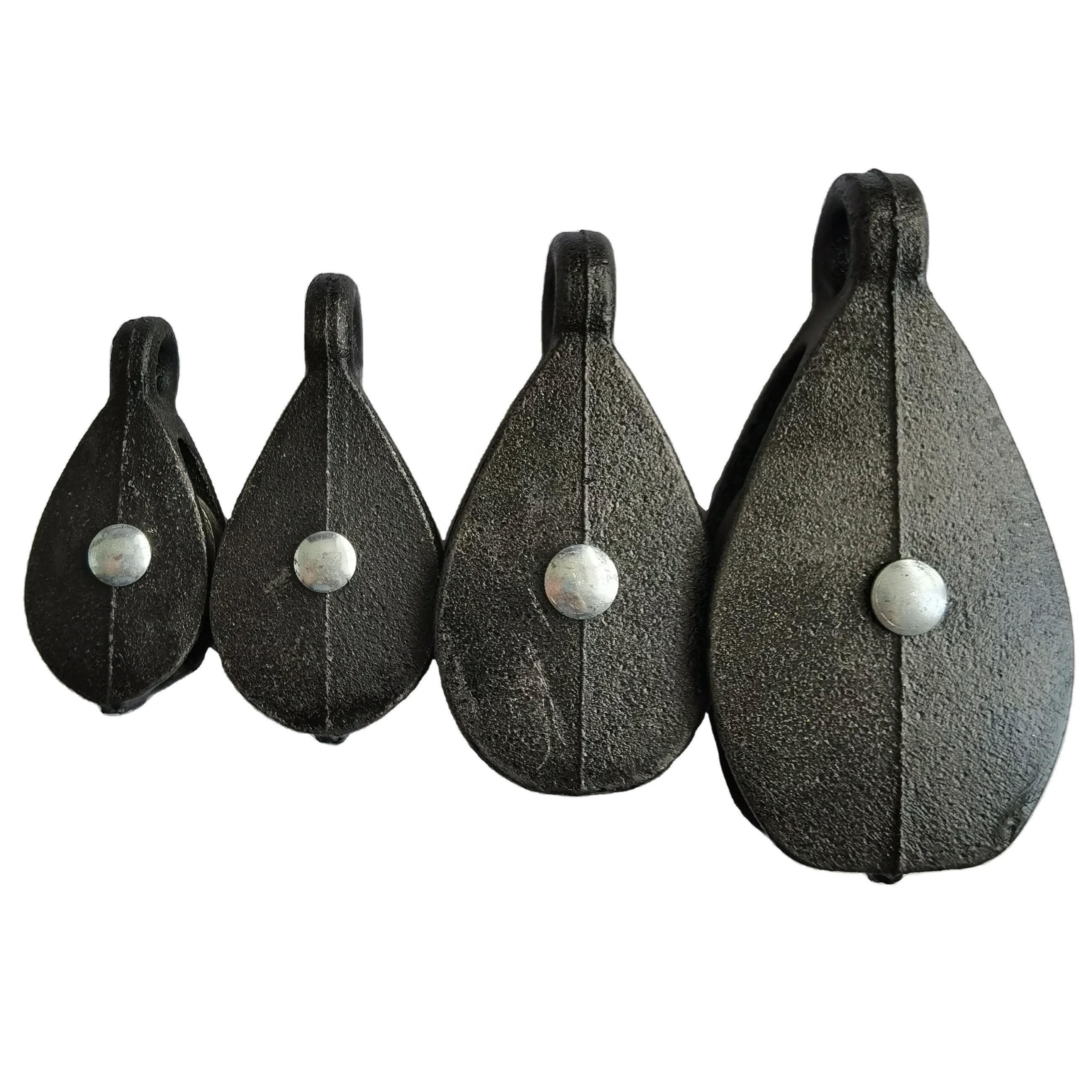 Black Cast Iron Single Lifting Pulley Block