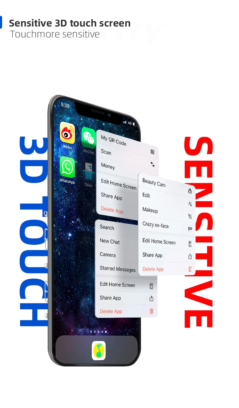 ZC Factory Price Hard OLED Screen Replacement For iPhone X LCD Display Digitizer Assembly