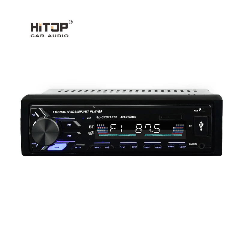 HT-5257 автомобильный FM проигрыватель Blue tooth MP3 аудио плеер громкой связи Bluetooth гарнитура для авто поддержкой USB SD карт памяти автомобильная стереосистема Радио 1 DIN