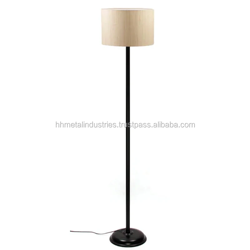 Round Modern Design Standing Decor Floor Lamp with Shade for Restaurant Interior Home Hotel