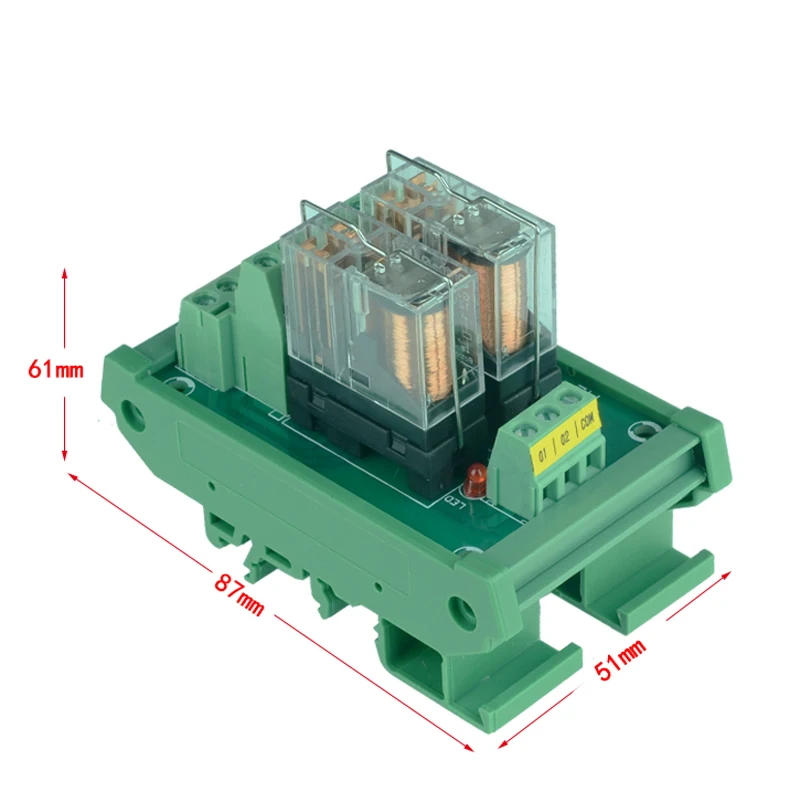 G2R-2 2 канальный релейный модуль 2NO 2NC электронный DPDT реле 24V Силовые транзисторы NPN