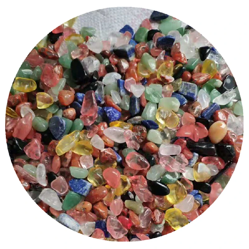 Colorful crystal stone Gem Healing Stones Gravel Tumbled Stone for decoration