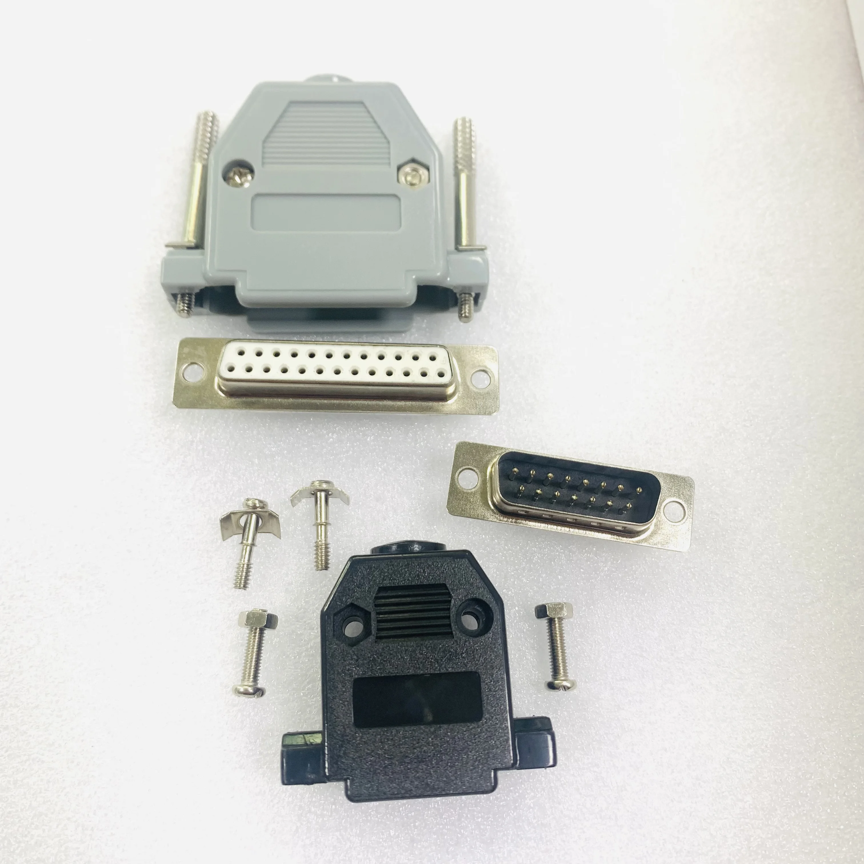 D-SUB connector D-Sub 9pin 15pin 25pin 37pin 50pin Plastic Assembly Housing Protective Hood