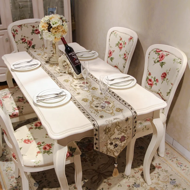 
Fashion Style 180cm*33cm Polyester Modern Custom Table Runner For Home Hotel Banquet Decoration 