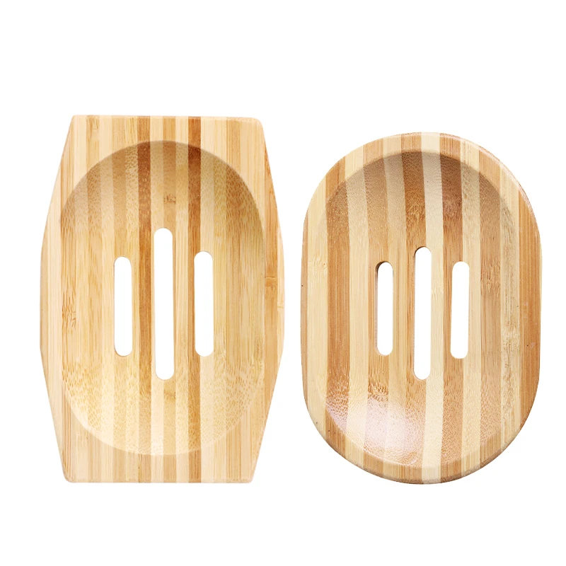 Custom Bamboo Wood Travel Multi Hand Babies Foam Soap Dish Shampoo Drain Holder Luxury Box Bath Soap Tray Hotel With Drain Logo