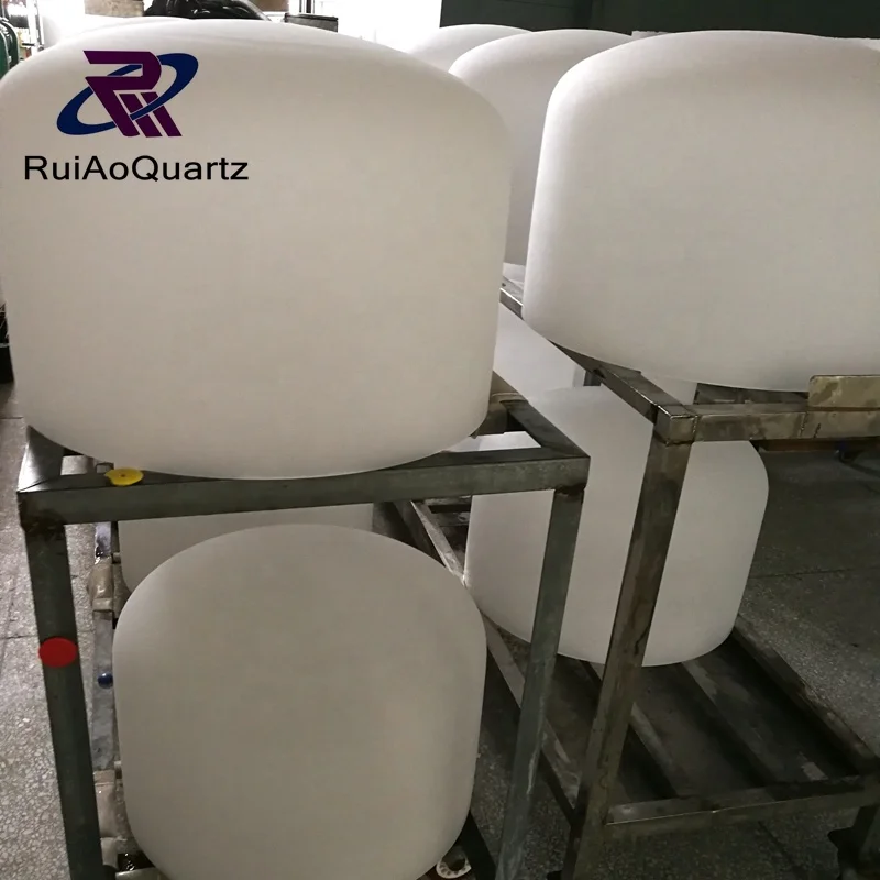 Изготовленный На Заказ тигель из плавленого силикагеля молочный белый лабораторный капсульный кварцевый спутник